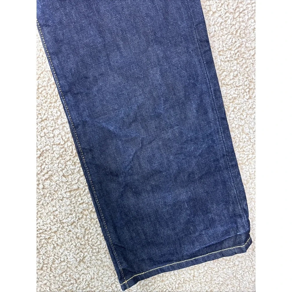 Vintage Polo Ralph Lauren Jeans Mens 34x34 Blue Straight Denim 15941 Button Fly